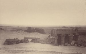 (Dichtbijzicht van de Tempel van Ombos) door Théodule Devéria